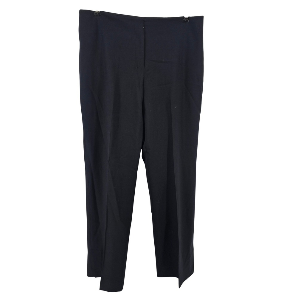 MM. LaFleur Trousers Womens 12 Navy Blue Foster Straight Leg Wool Blend Pant